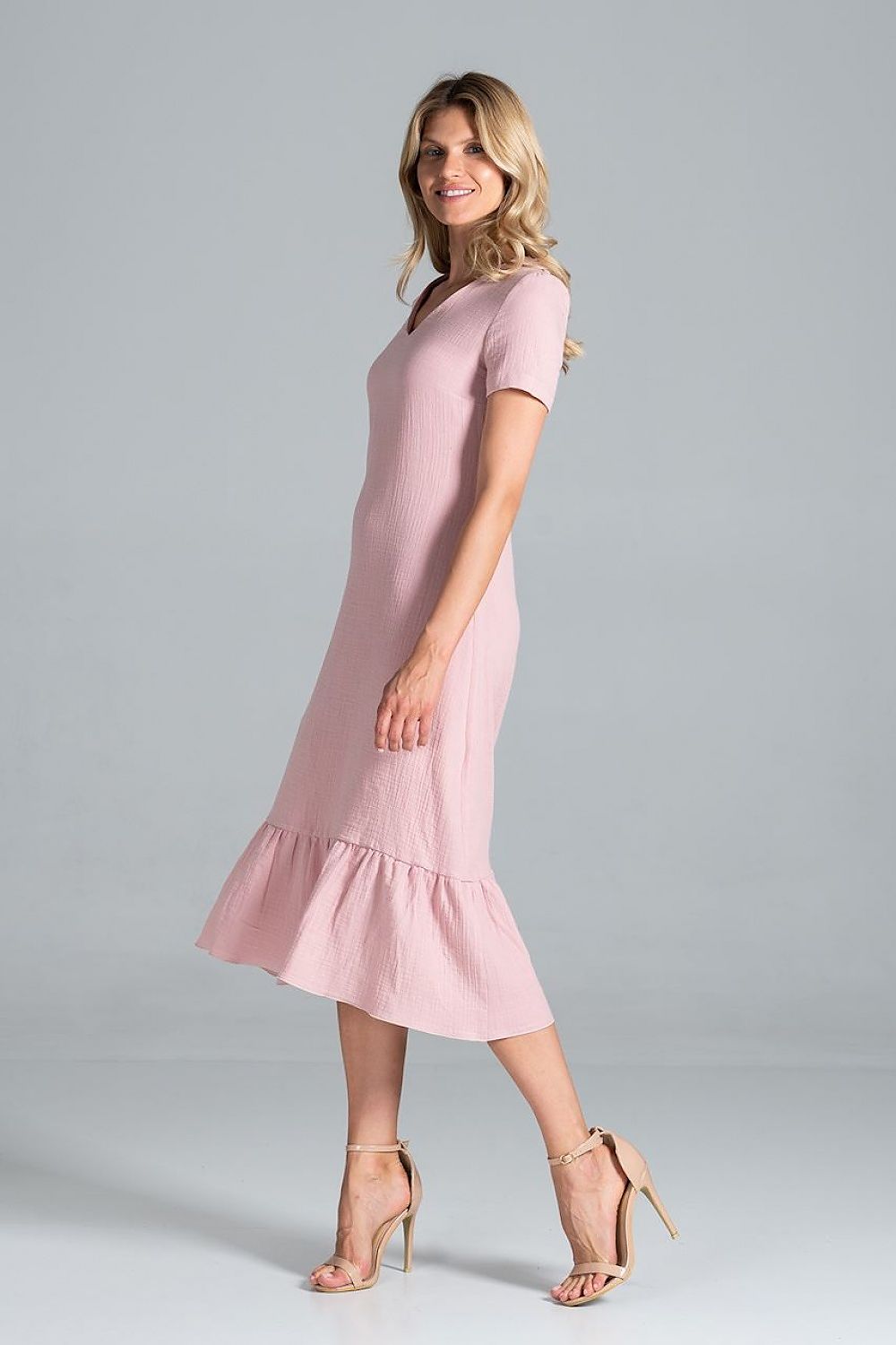 Sommerkleid Damen bunt Midi lässig