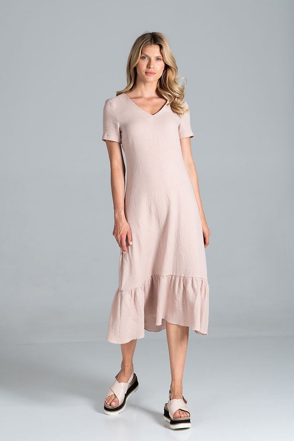 Sommerkleid Damen bunt Midi lässig