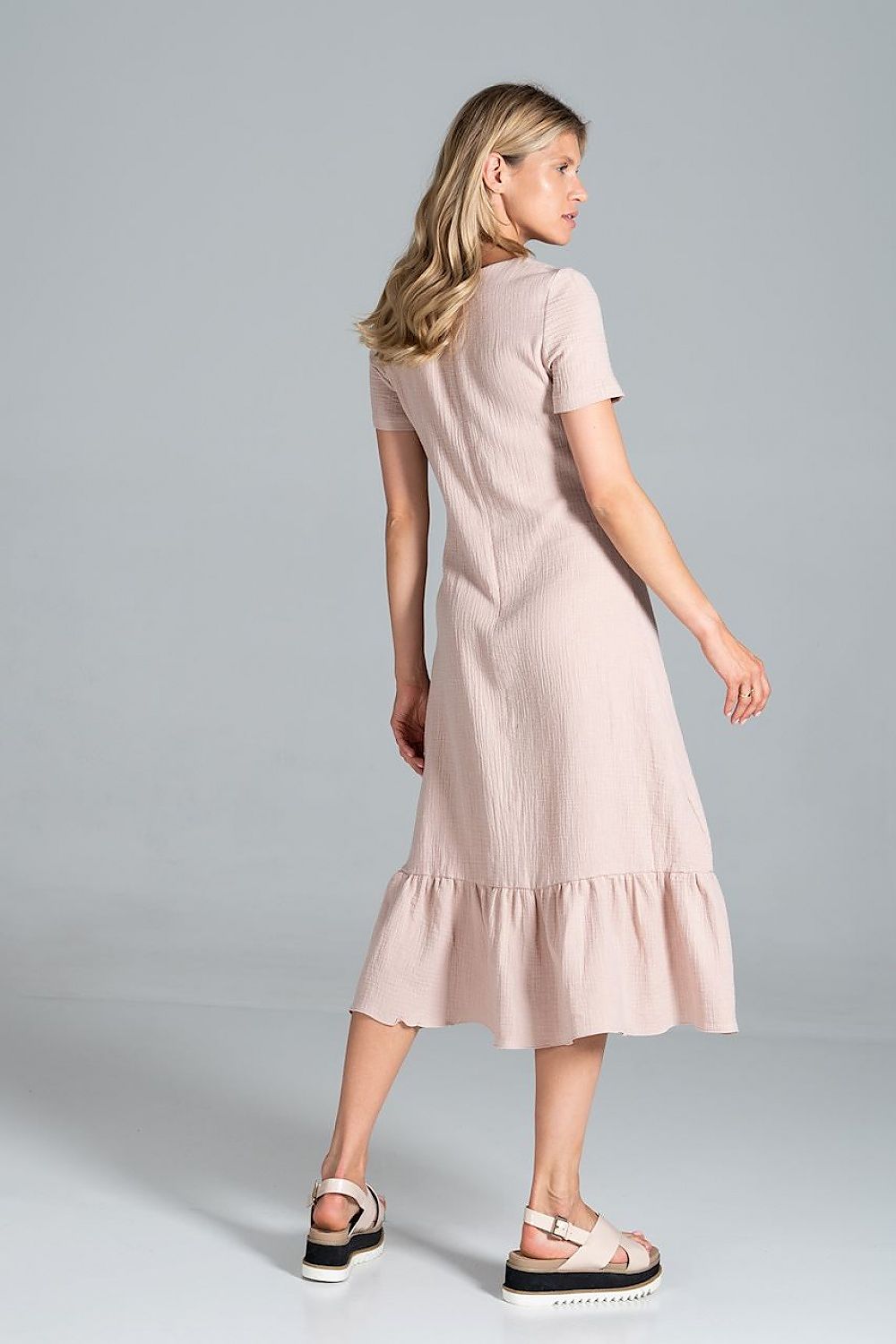 Sommerkleid Damen bunt Midi lässig