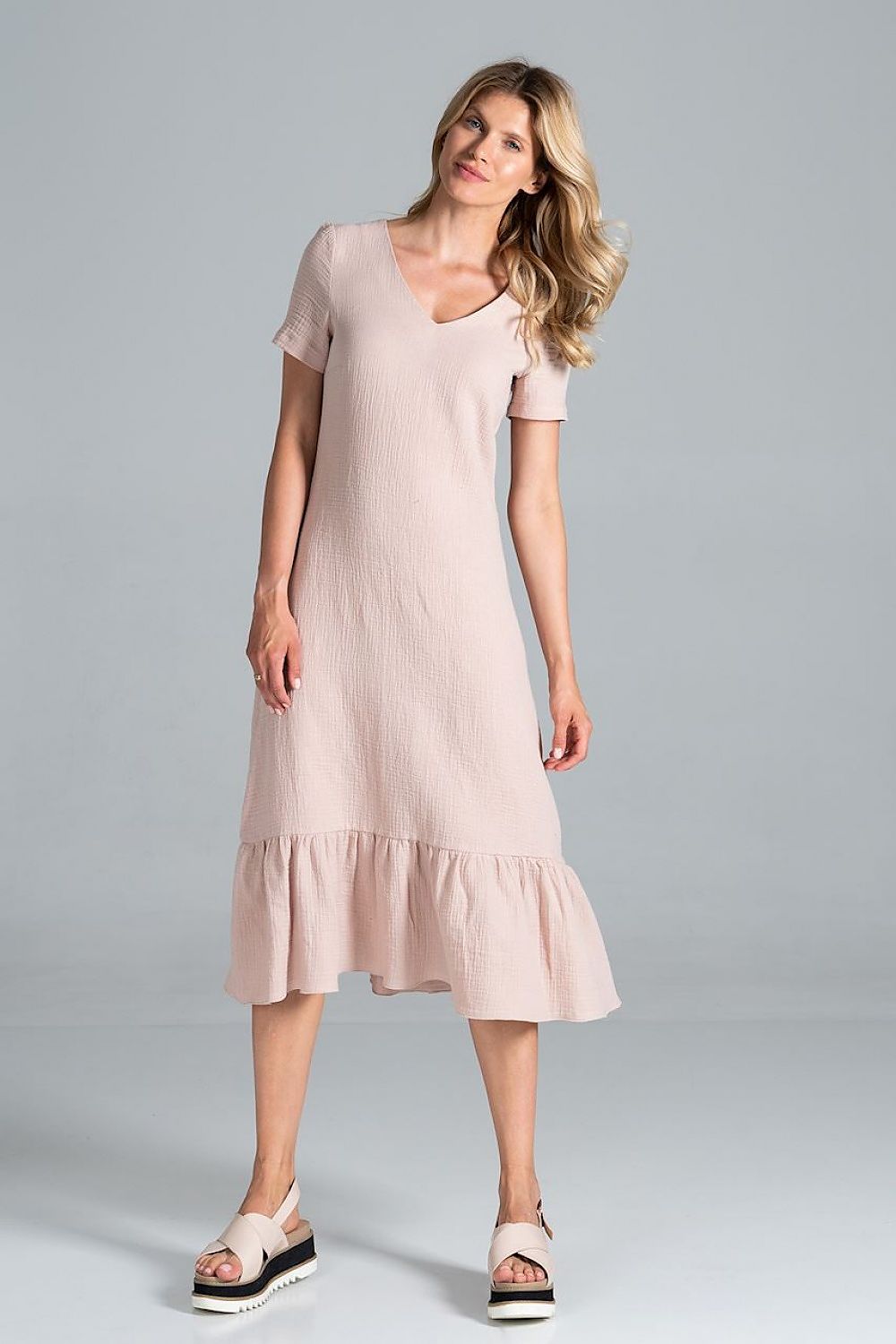 Sommerkleid Damen bunt Midi lässig