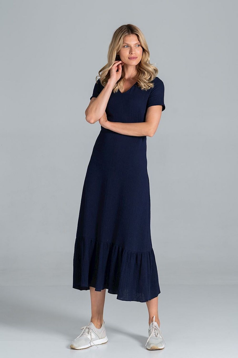 Sommerkleid Damen bunt Midi lässig