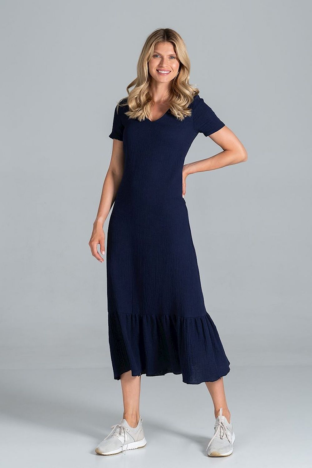 Sommerkleid Damen bunt Midi lässig