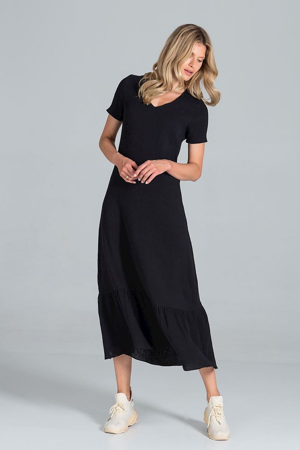 Sommerkleid Damen bunt Midi lässig