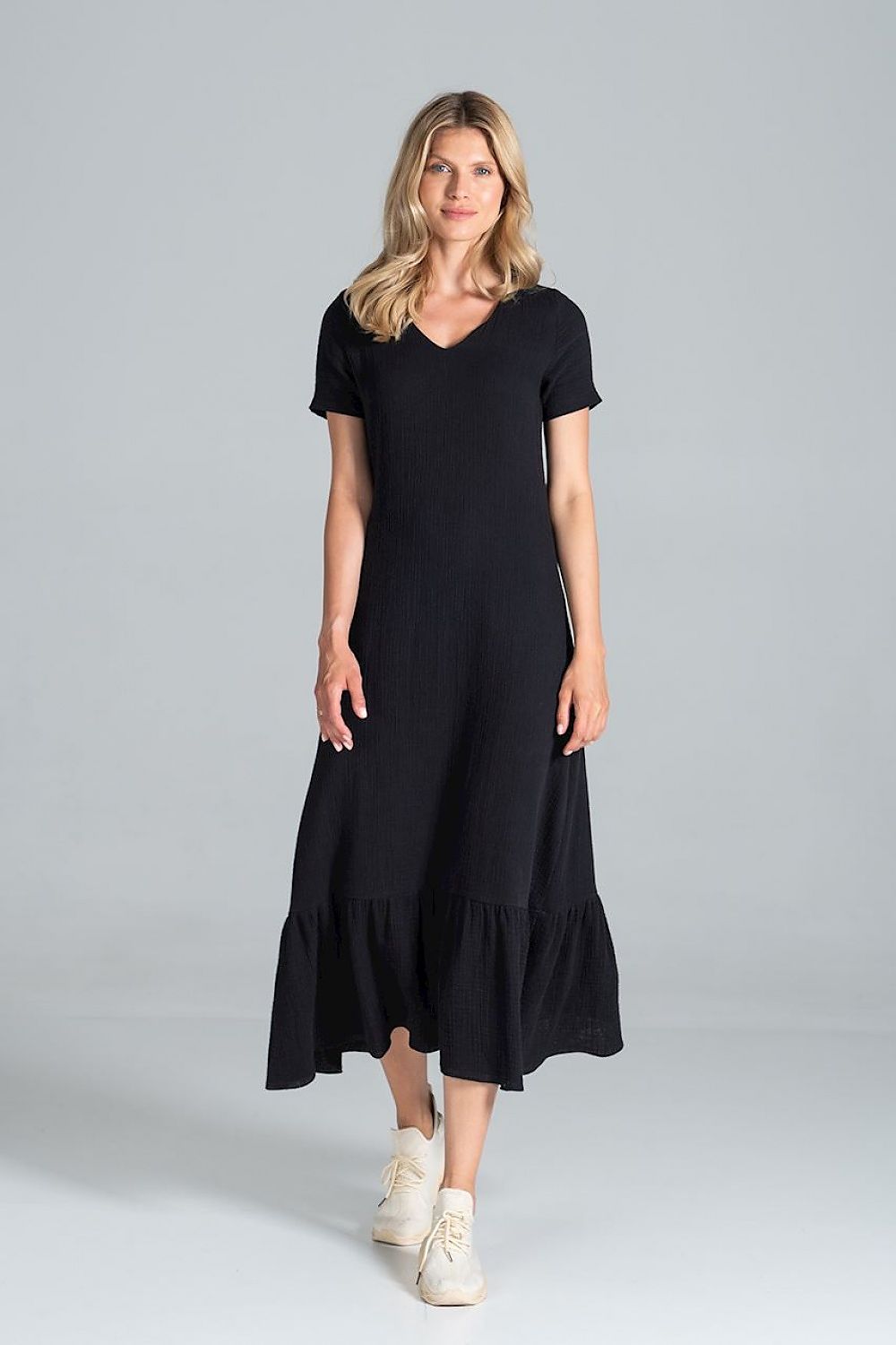 Sommerkleid Damen bunt Midi lässig