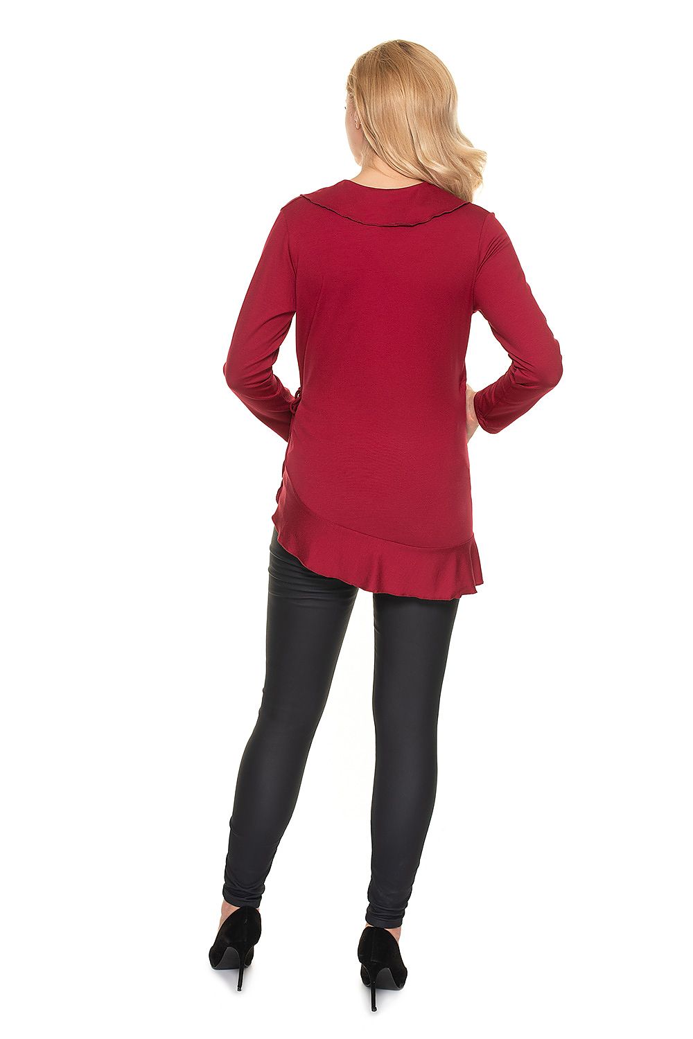 Schwangerschaftsbluse Rüschen Bindung feminin