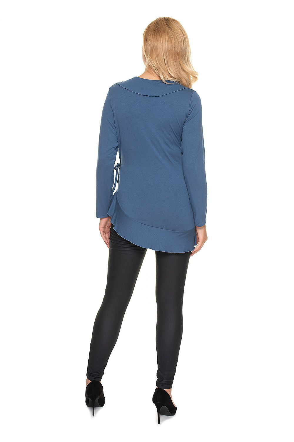 Schwangerschaftsbluse Rüschen Bindung feminin