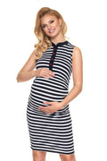 Schwangerschaftskleid Still-Kleid ärmellos elegant