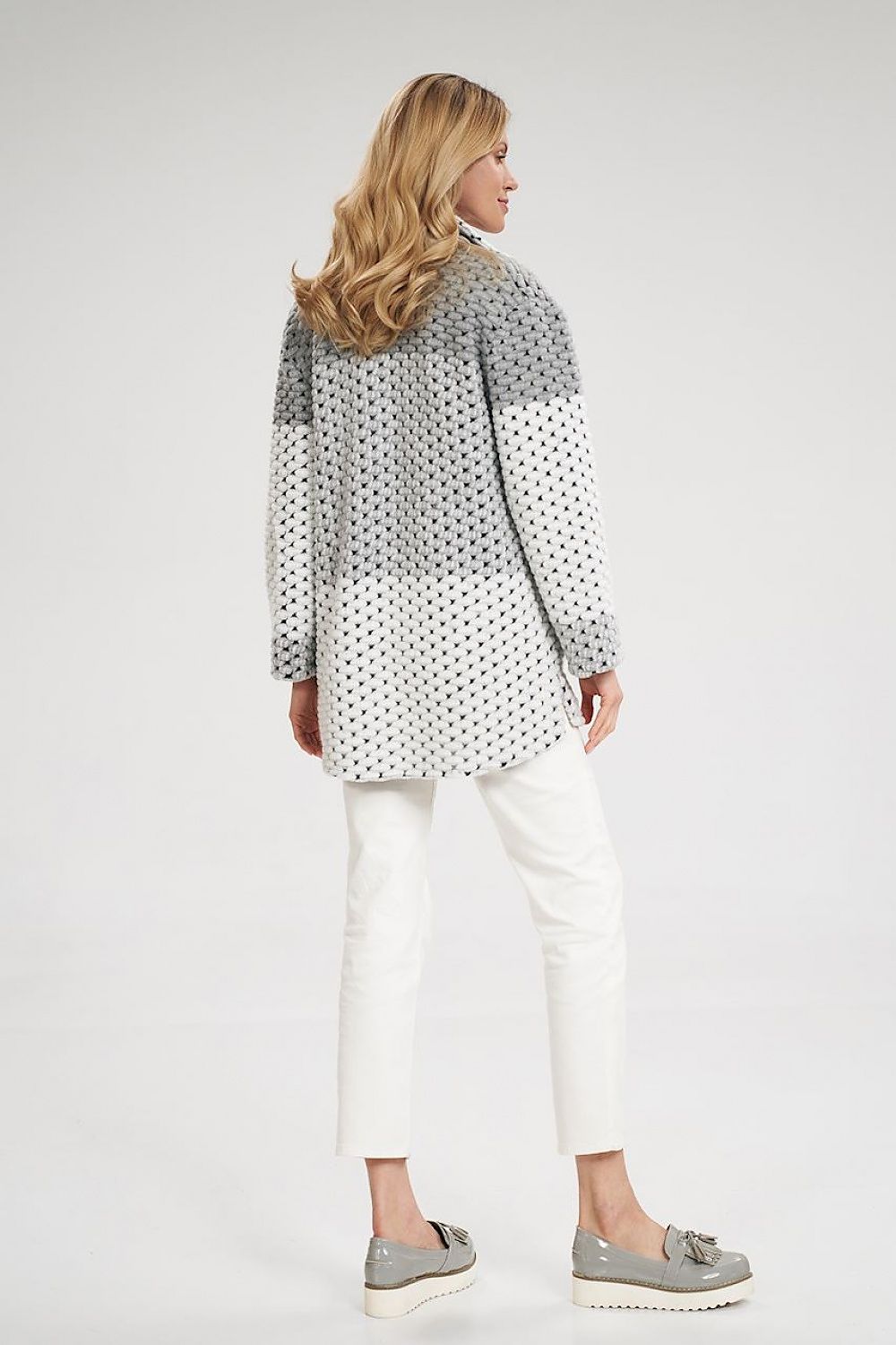 Übergangsjacke Damen grau tailliert elegant