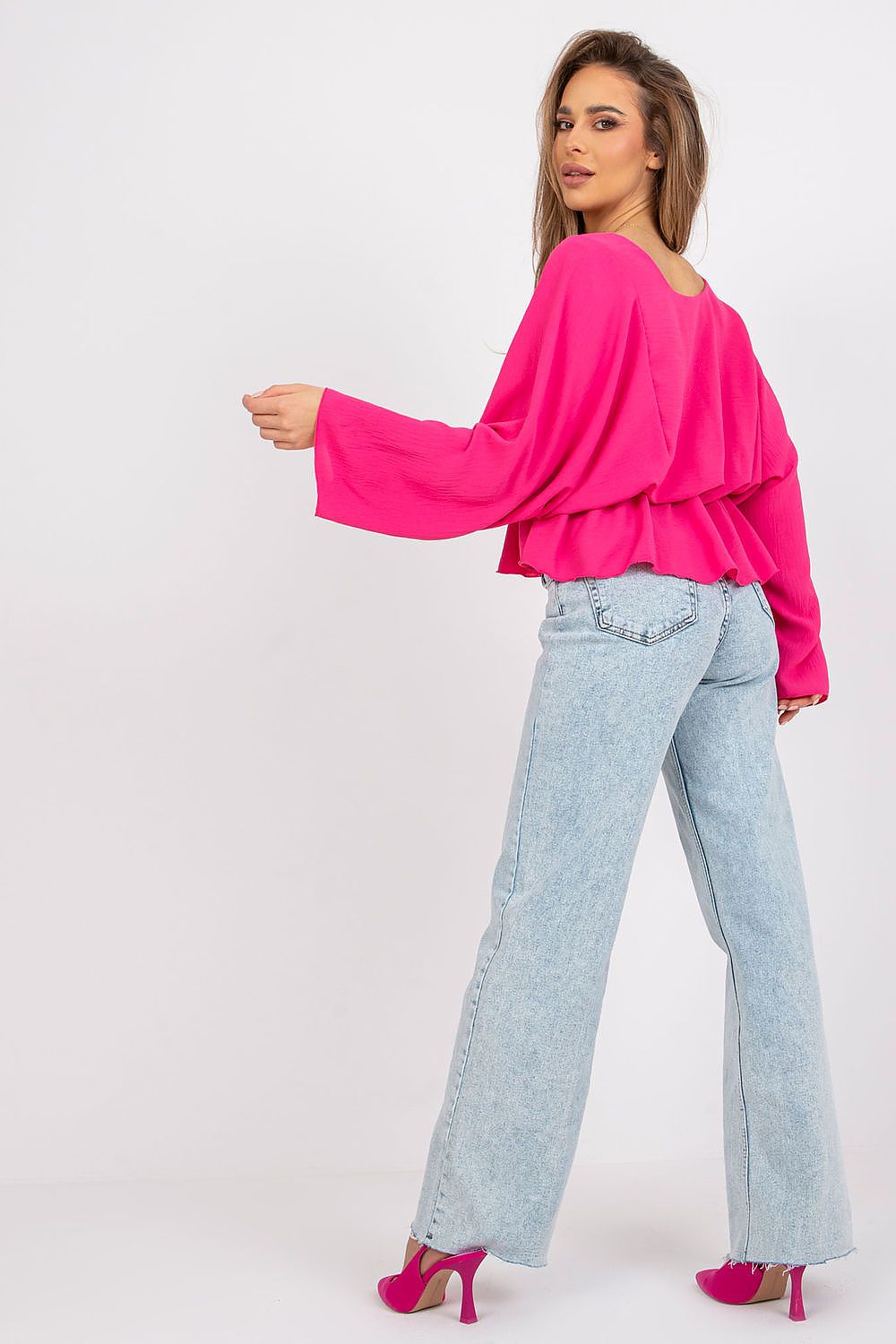 Bluse Damen weite Ärmel locker Oversize Sommer