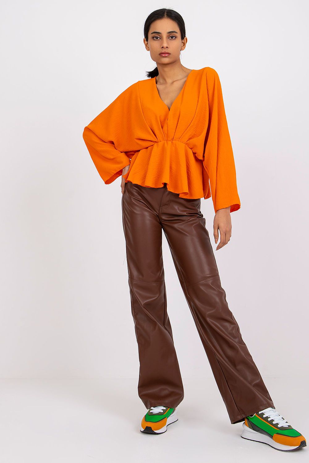 Bluse Damen weite Ärmel locker Oversize Sommer