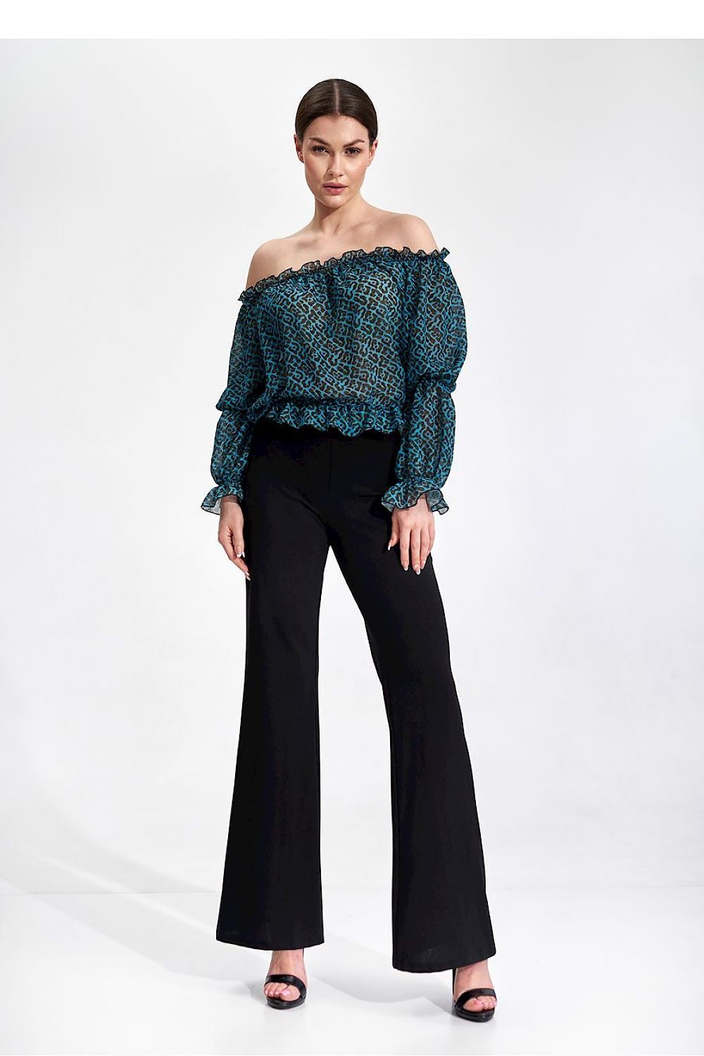Bluse Damen bunt gemustert casual