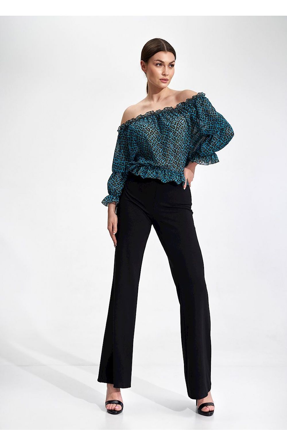 Bluse Damen bunt gemustert casual