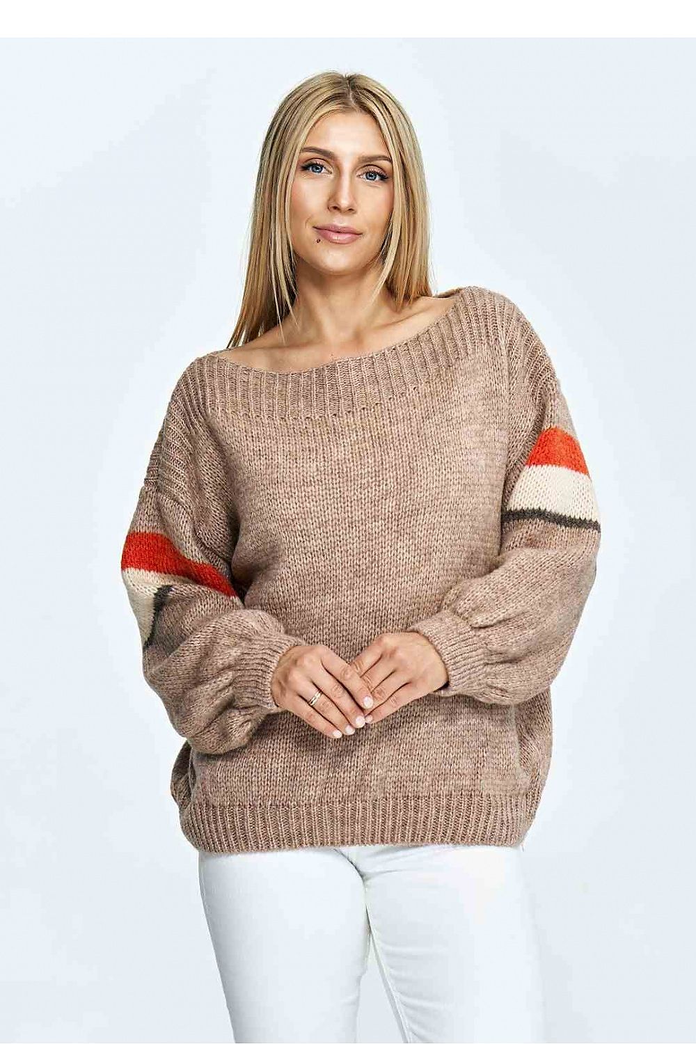 Pullover Damen braun weich warm Herbst