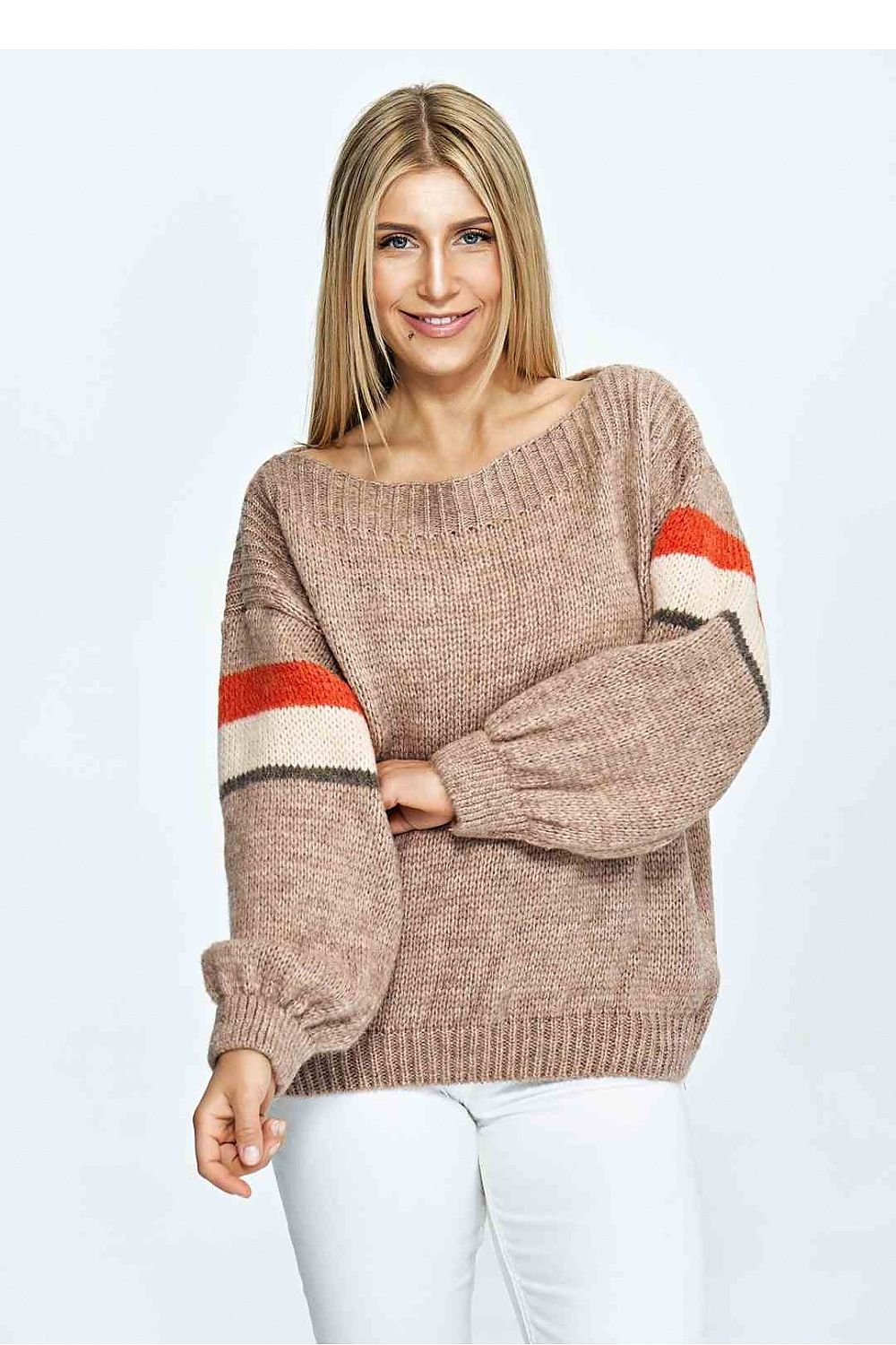 Pullover Damen braun weich warm Herbst