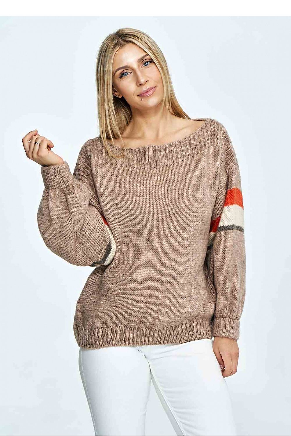 Pullover Damen braun weich warm Herbst