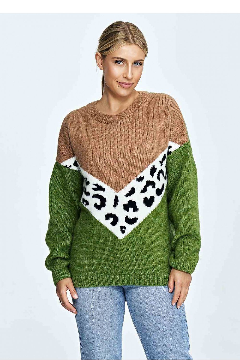 Pullover Damen bunt Strick Universalgröße