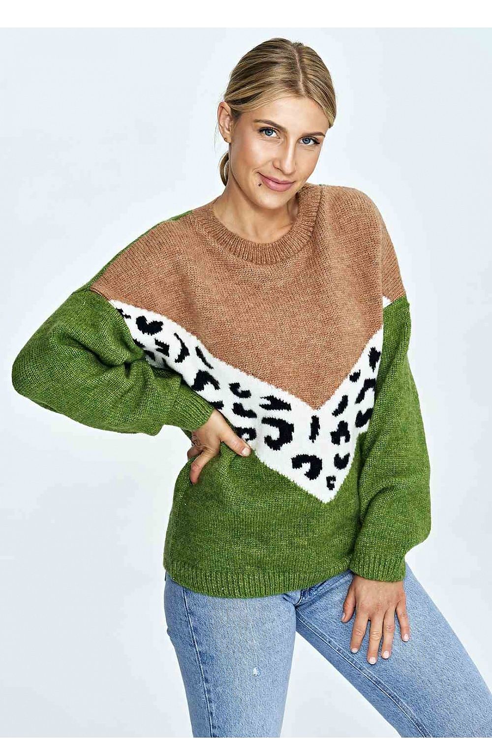 Pullover Damen bunt Strick Universalgröße