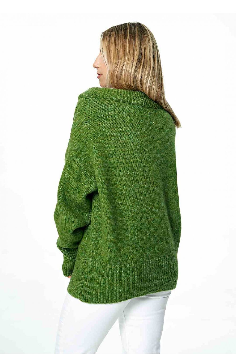 Pullover Damen gelb grün weich Universalgröße