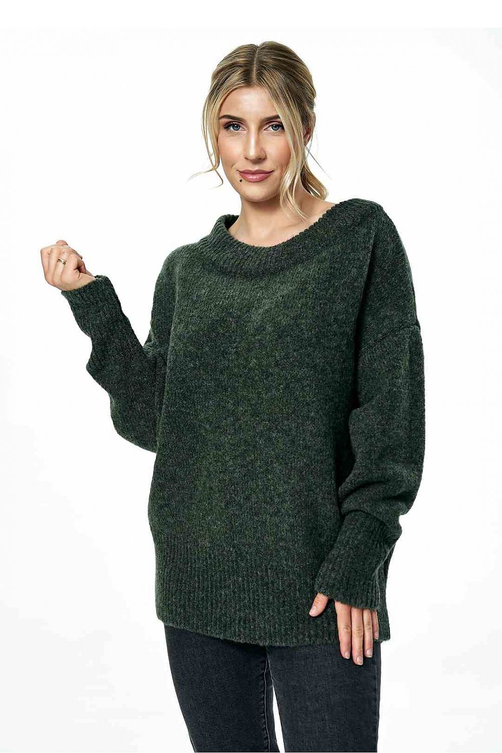 Pullover Damen gelb grün weich Universalgröße
