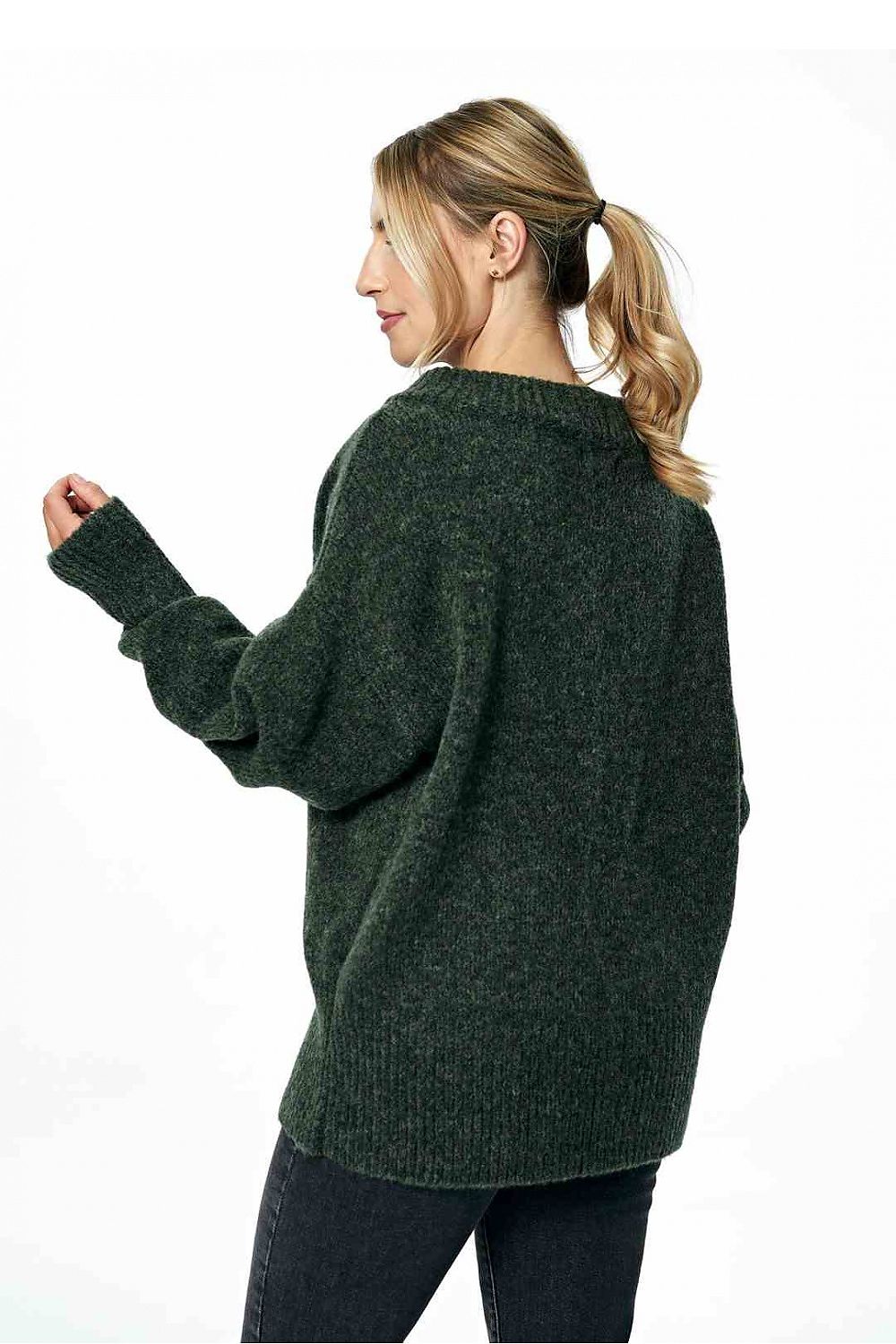 Pullover Damen gelb grün weich Universalgröße