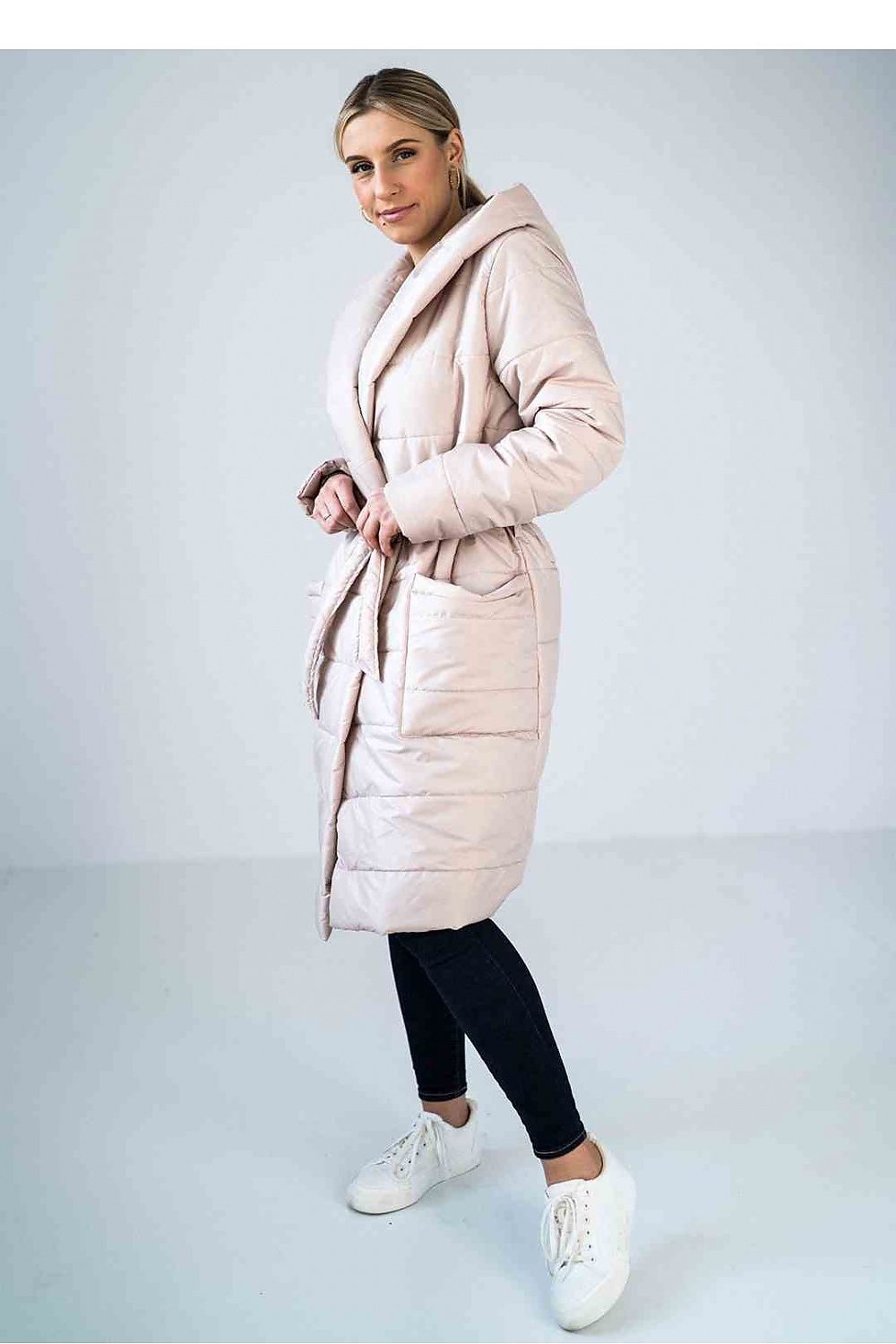 Mantel Damen beige elegant Übergang tailliert