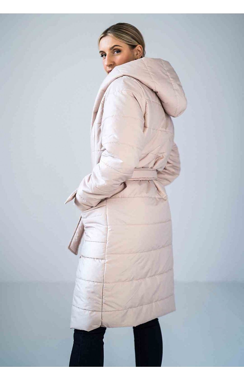 Mantel Damen beige elegant Übergang tailliert