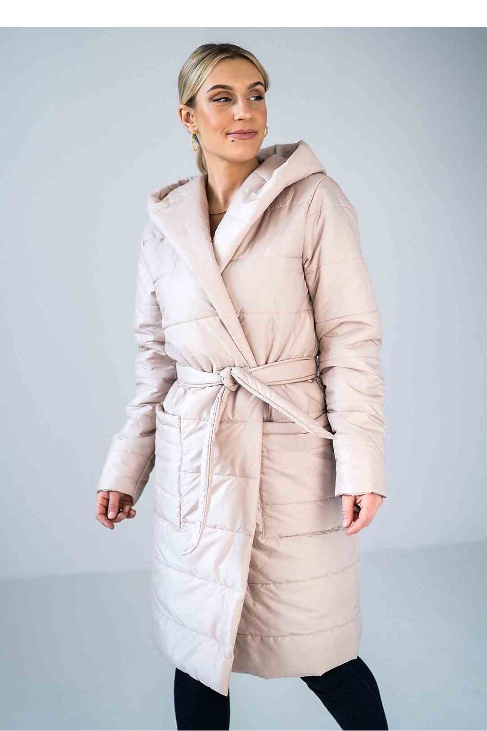 Mantel Damen beige elegant Übergang tailliert