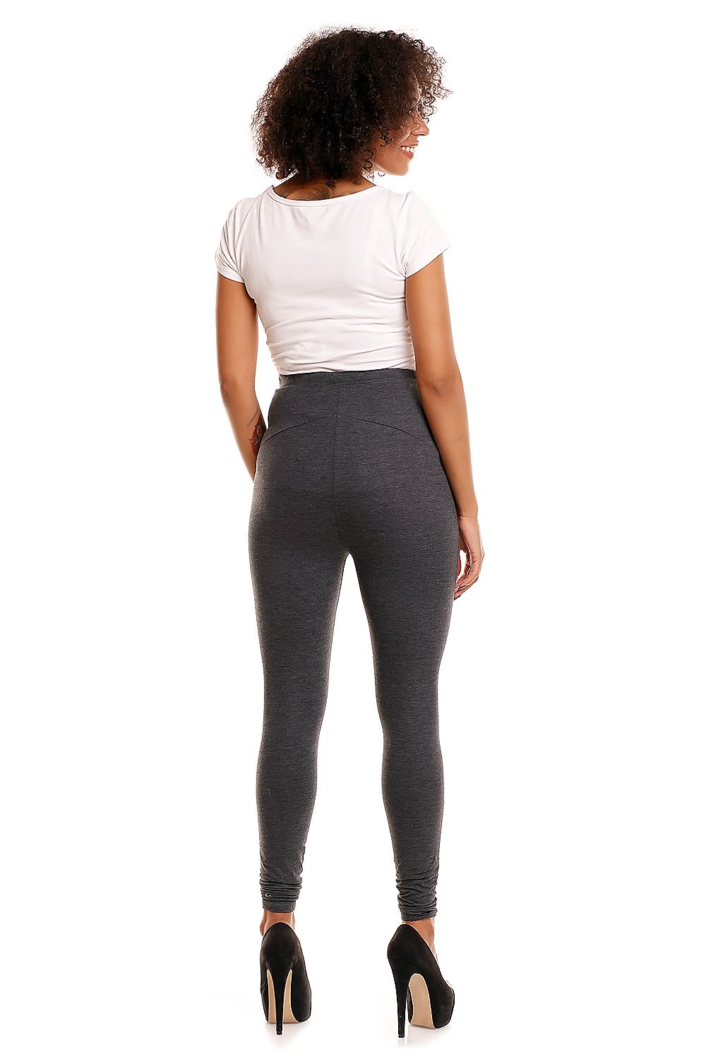 Schwangerschafts-Leggings Baumwolle druckfrei & bequem