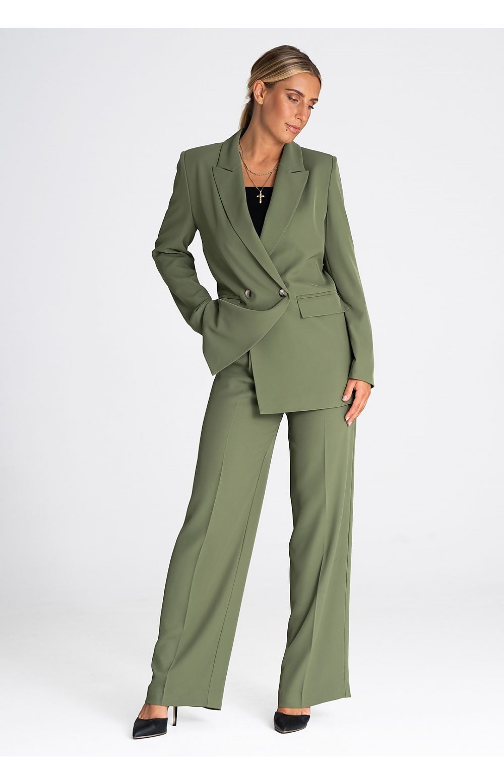 Blazer Damen grün orange elegant Business