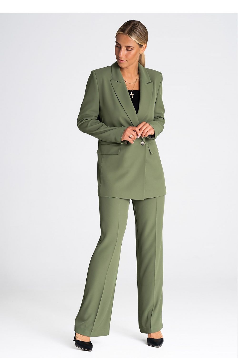 Blazer Damen grün orange elegant Business