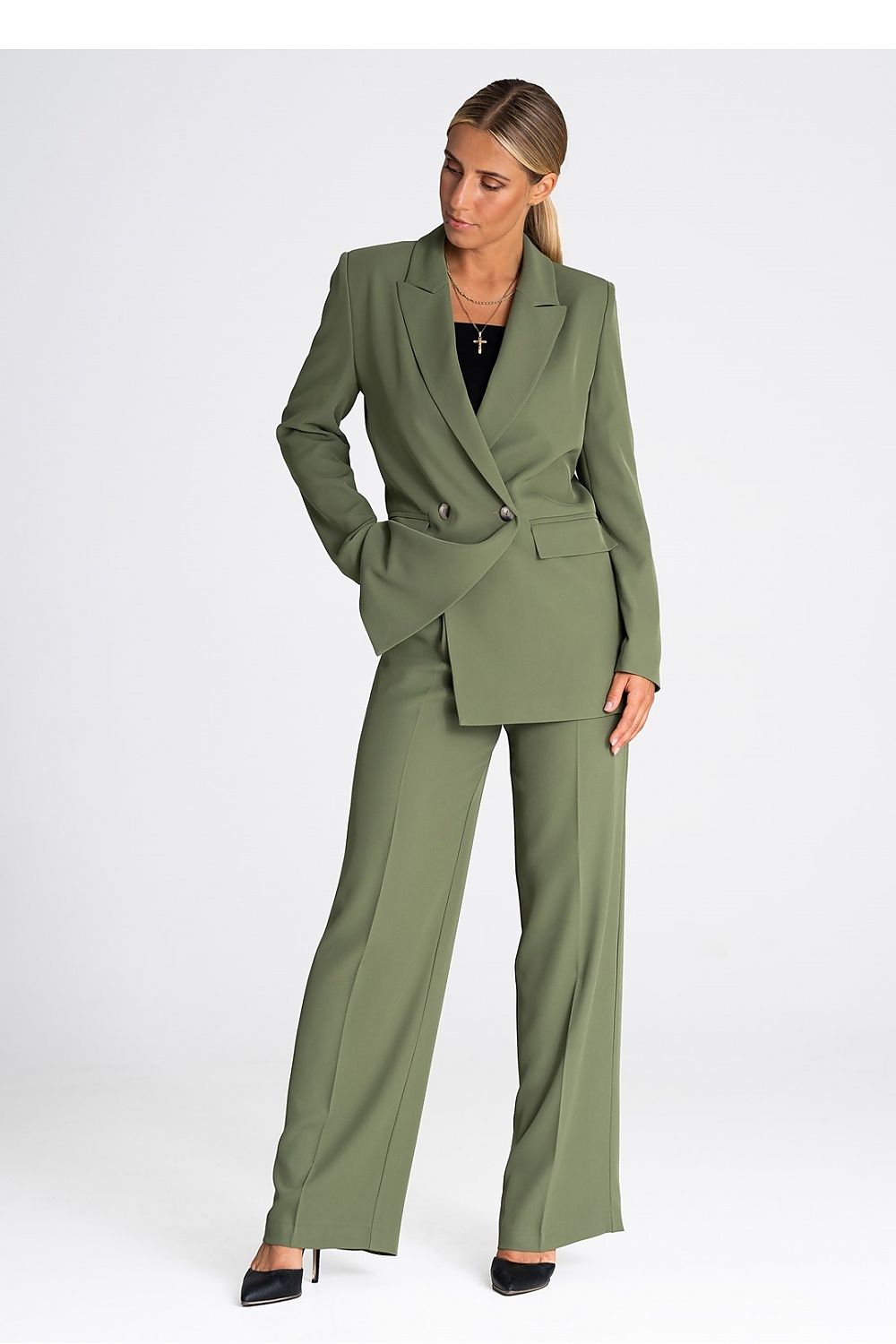 Blazer Damen grün orange elegant Business