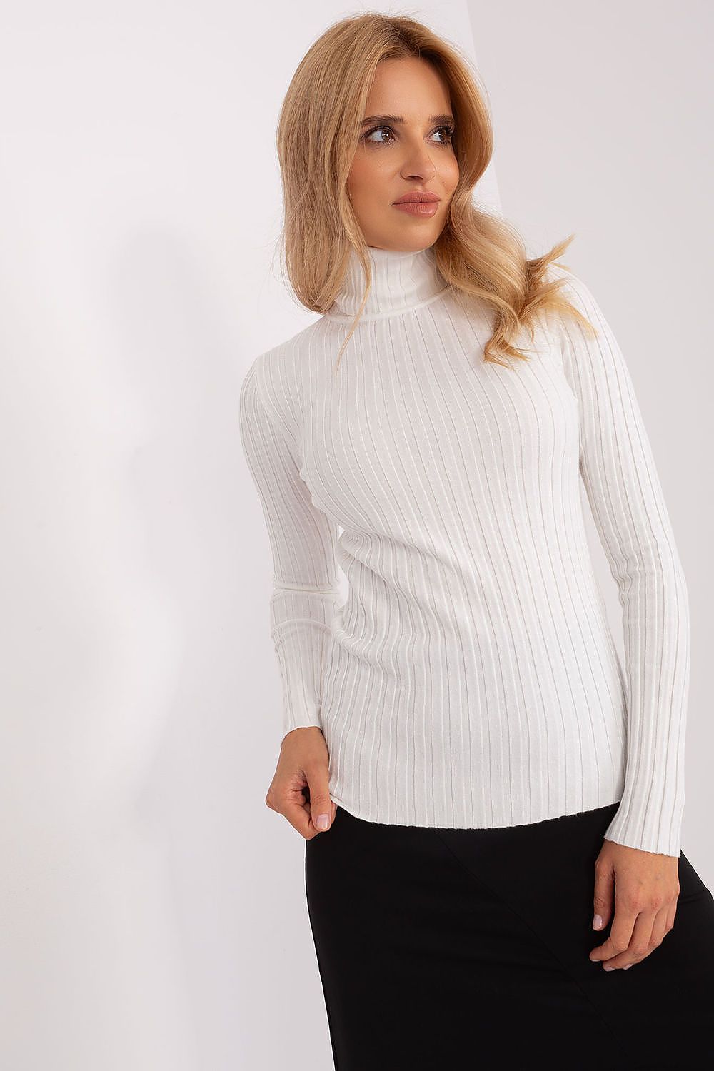 Rollkragenpullover Damen Viskose – Elegant & Weich S/M M/L