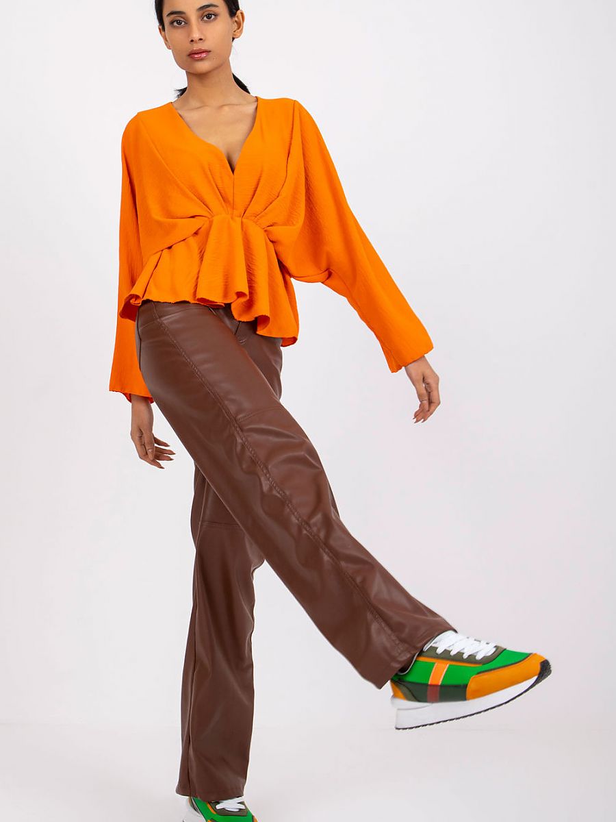 Damen Bluse Oversized Weite Ärmel - Lockere Tunika