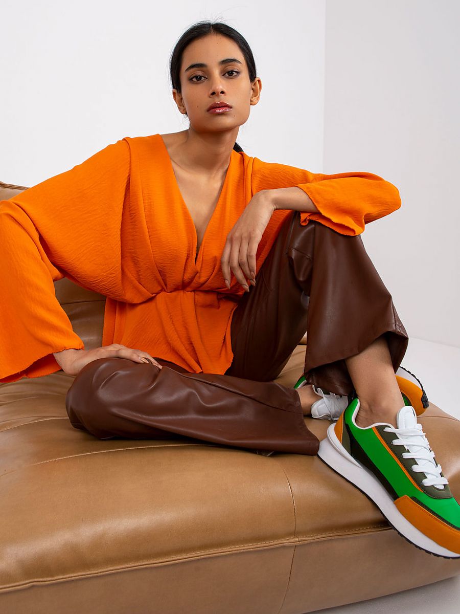 Damen Bluse Oversized Weite Ärmel - Lockere Tunika