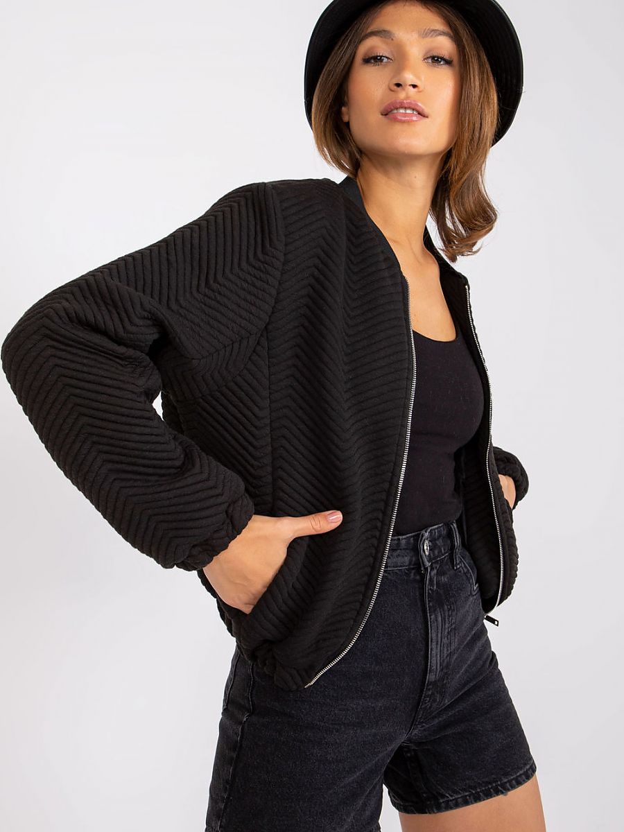Winterjacke Schwarz Gefüttert - Warme Jacke Taschen
